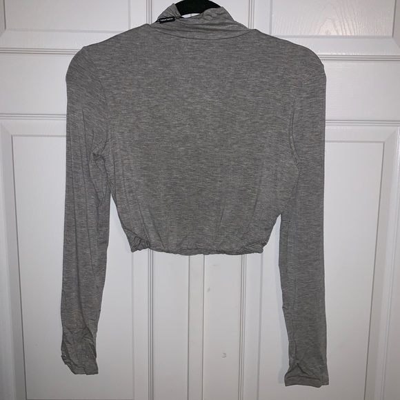 NWT JLUXLABEL Heather Grey Erica Turtleneck Crop - Picture 8 of 11